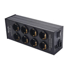 PWALLE TP80 front 2-way switch power filter socket with lightning protection and overload multifunctional display function