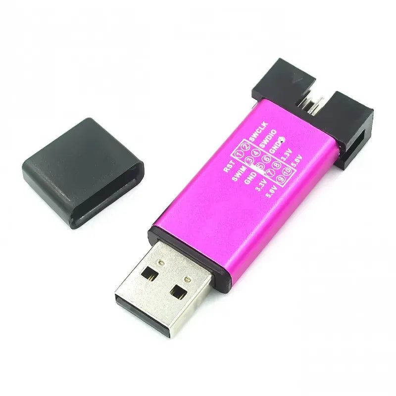 LINK Stlink ST-Link V2 Mini STM8 STM32 STM32F103C8T6 Simulator Download Programmer Programming With Cover DuPont Cable