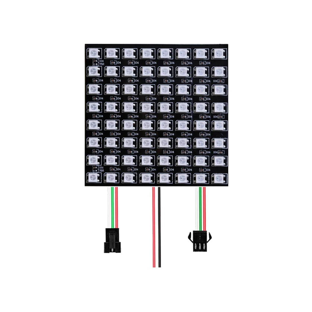 1~2PCS WS2812B 8X8 16X16 8X32 LED Pixel Panel Flexible Matrix Screen WS2812 RGB Led Module Individually Addressable IC DC5V