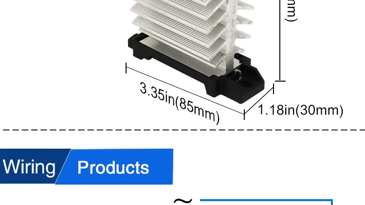 LCTC SSR 10A25a40a60A80A100A120A Solid State Relay with Radiator DC-AC AC-AC DC-DC DIN Rail Zero-crossing Relays