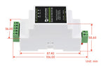 Waveshare 2pcs/lot Industrial Modbus RS485 Serial Server, RS485 to RJ45 Ethernet, TCP/IP to Serial, Rail-Mount, POE function