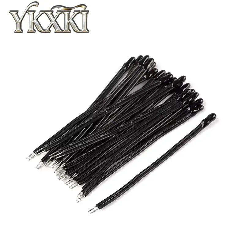10PCS B3950 B3435 1% NTC Thermistor Thermal Resistor MF52B MF52D 10K 100K Probe strap wire 6CM 10CM Temperature control sensor