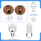 18x10x10 50/80uH 1/2/4/4.7/5/10/20/22/40/45/50mH magnetic ring common mode inductor common mode filter choke