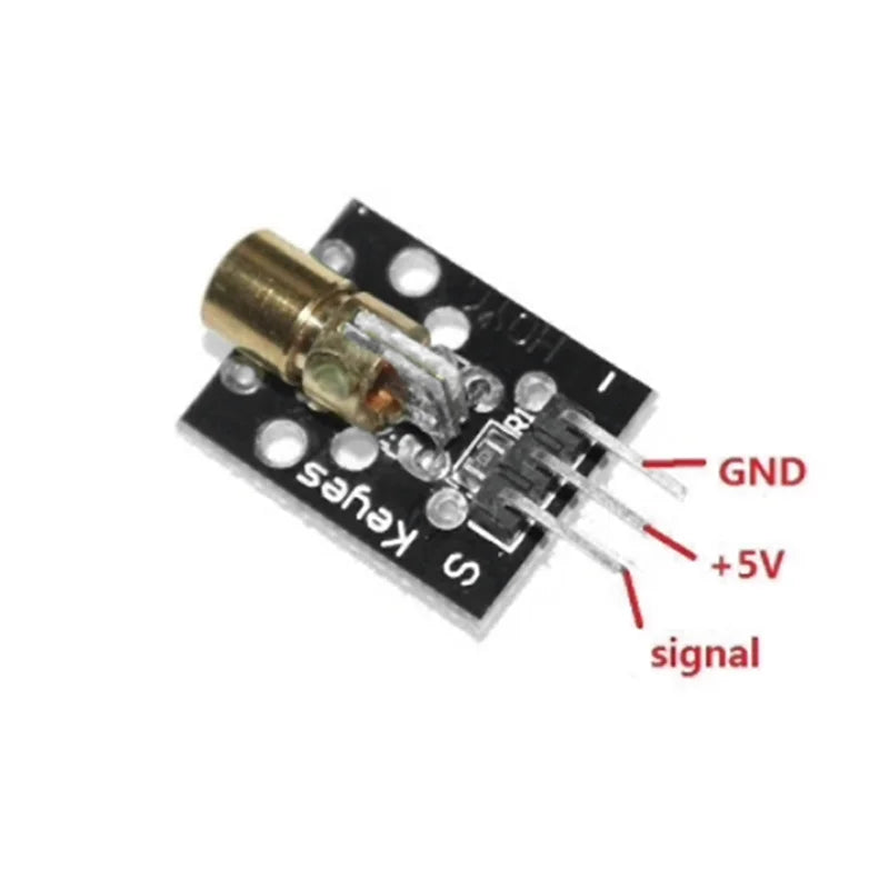 100PCS KY-008 Laser Sensor Module 650nm 5V Red Dot Laser Transmitter for Arduino UNO R3 Raspberry Pi DIY Electronics Projects