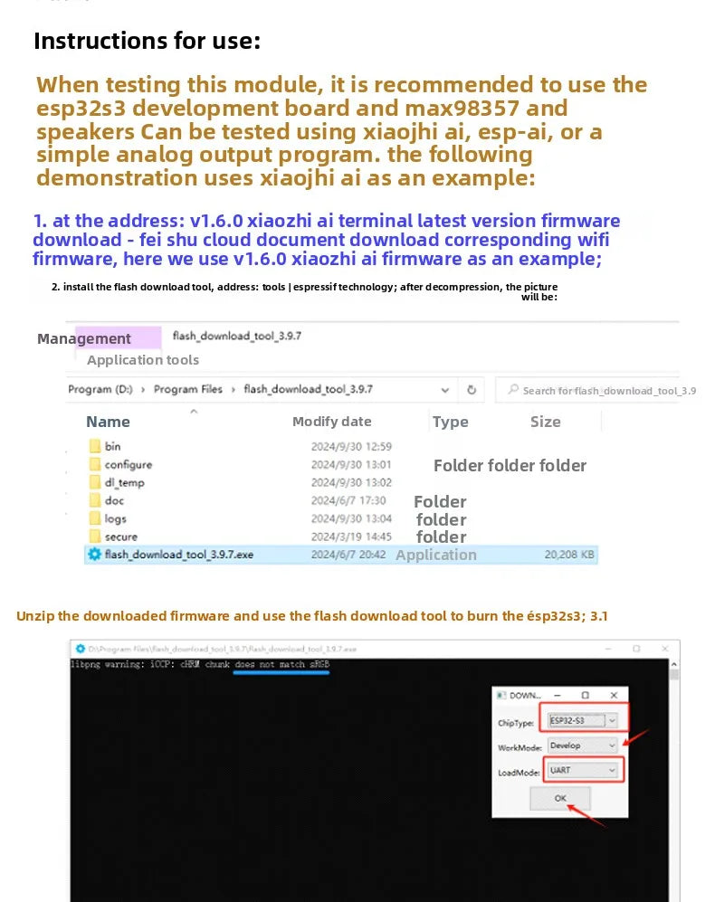 INMP441 Omnidirectional MEMS Microphone Module High Precision Low Power I2S Interface for ESP32