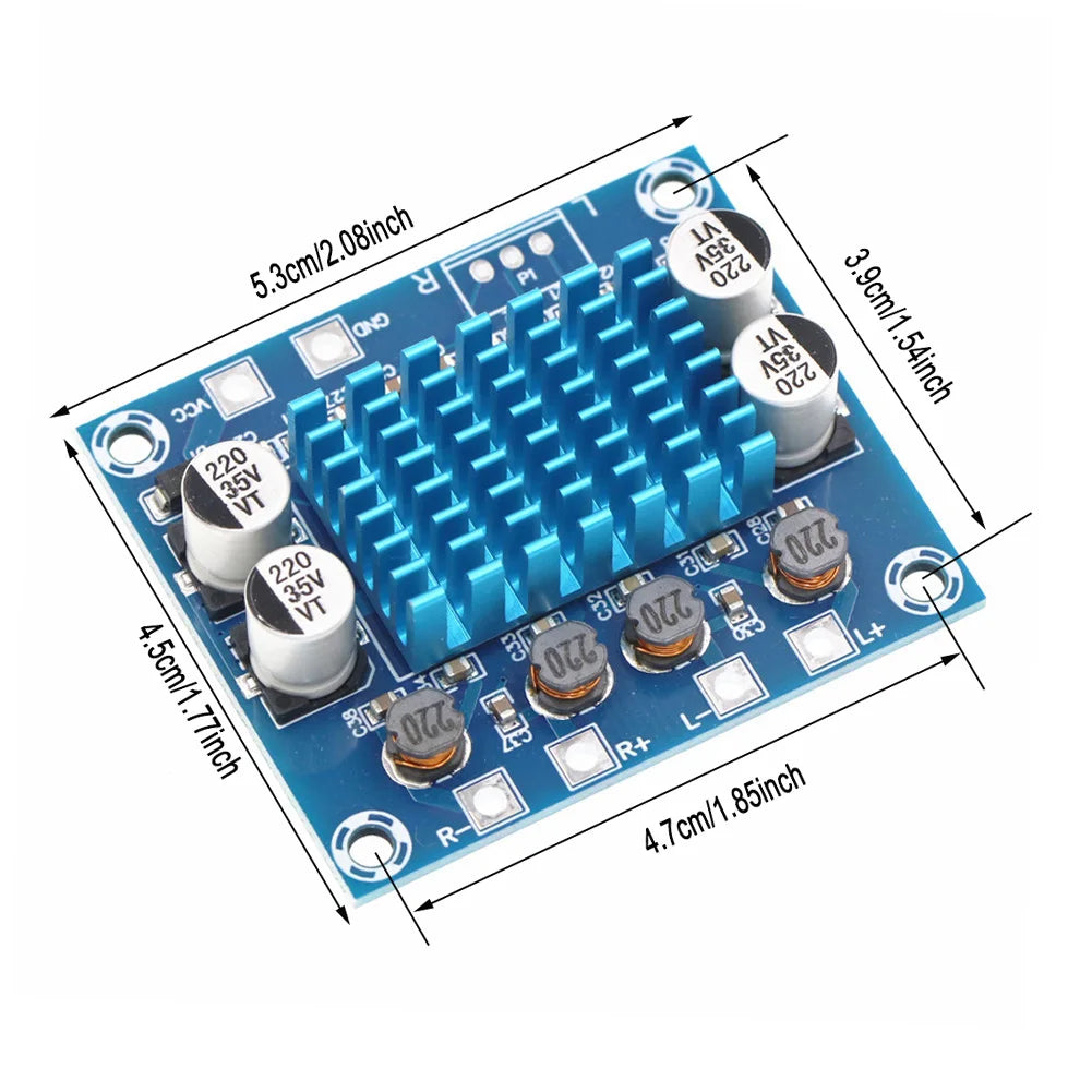 DC 8-26V  High-definition Digital Audio Amplifier XH-A232 30W+30W 2.0 Channel TPA3110 Digital Stereo Audio Amplifier Board