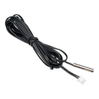 10/1pcs NTC 10K 1% 3950 Thermistor Temperature Sensor Waterproof Probe Cable 2M Temperature Sensing Wire For Arduino W1209 W1401