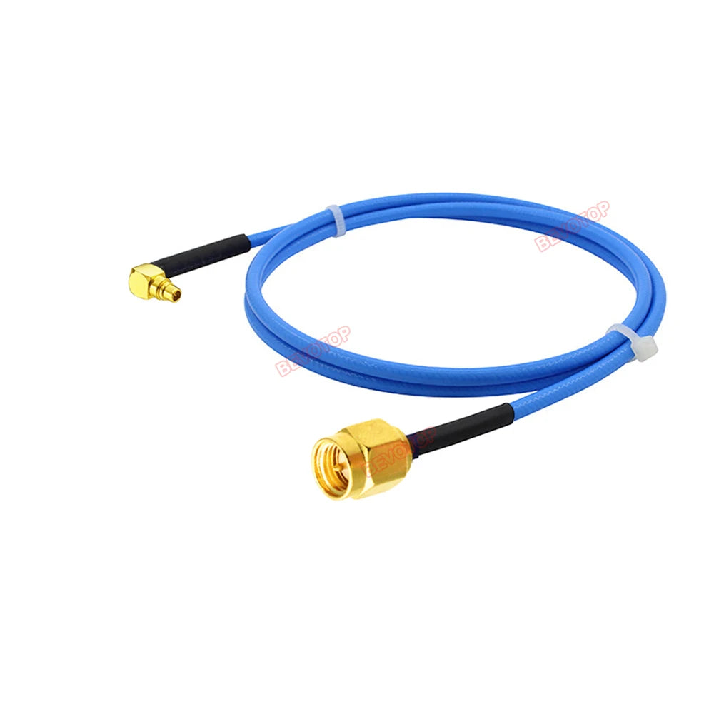 1PCS SMA to MMCX RG405 Cable RP-SMA/ SMA Female to MMCX Male Straight/ Right Angle 90° Plug High Frequency RG-405 086 Jumper
