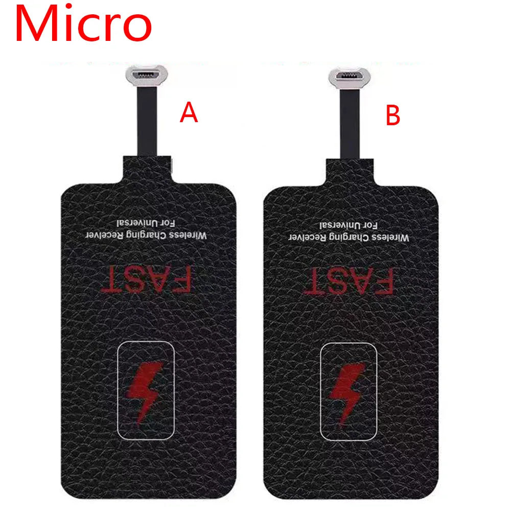 Max 10W 5V 2A Wireless Charging Receiver Coil Universal Type-C Micro USB for iPhone 5 6 7 Samsung A53 5G Xiaomi