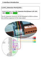 HKL-EA2 Bulk Wholesale Pricing SIM7600 4G Module RS485 DS18B20 Detection Beeping Alarm 2 NPN Input 2 Relay Output IIC Expansion
