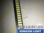 50pcs FOR TV 7030 SMD LED High Power Cold White Diode 110LM 6V TV Television Backlit Super Bright Diodo LED SMD 7030 Cool White
