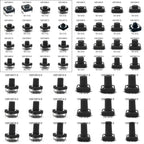 10PCS 12X12 H=4.3/4.5/5/5.5/6/7/8/9/10/11/12/13/14/15/16/17MM 4PIN DIP Momentary Tactile Tact Switch Push Button Switch Black