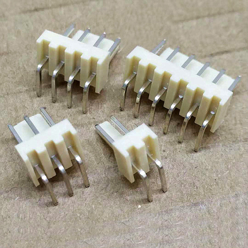 50pcs KF2510 Right Angle Pin Header 2AW 3AW 4AW 5AW 6AW 7AW 8AW 9AW 10AW 2510 2.54MM Male Wafer Connector