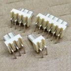50pcs KF2510 Right Angle Pin Header 2AW 3AW 4AW 5AW 6AW 7AW 8AW 9AW 10AW 2510 2.54MM Male Wafer Connector