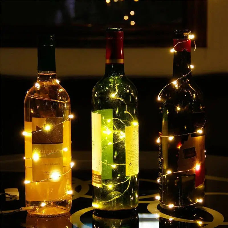 1M 2M 3M 5M Copper Wire LED String lights Holiday lighting Fairy Garland For Christmas Tree Wedding Party Decoration