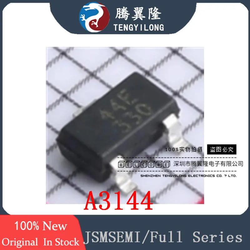 10pcs 100% New Original 44E-JSM A3144 A3144E-JSM JSM402F JSM421 JSM422 SOT-23 JSMSEMI (Jiesheng Micro) chip