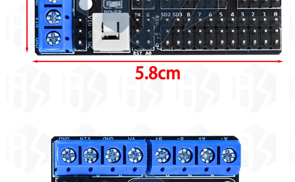 1PCS NodeMCU Motor Shield Board L293D for ESP-12E from ESP8266 esp 12E kit diy rc toy wifi rc smart car remote contro