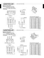 100pcs A2007WV Series 2.0mm Right-Angle Male Connector 90Degree Pin Header Wire to Board Wafer Connector