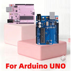 Compatible with Arduino Uno R3 Development Board ATmega328P Microcontroller Module Main Control Board Multicolor USB-B Cable