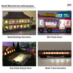 20pcs Prewired LED 0402 Warm White / White Light Emitting 12V Wired Leads For DIY Miniature Model Railroad Parts