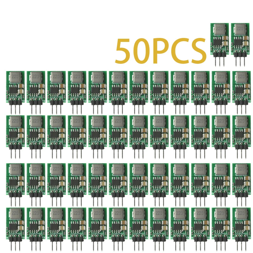 1-50pcs DC-DC Synchronous Rectifier Buck Converter Power Module 5.5V-32V Step-down 12V 24V 5V 1A Voltage Regulator LM7805