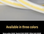 1M-50M 220V COB LED Strip Dimmable 360LEDs/m EU Plug Kitchen Home Room Decoration Flexible Ribbon for Outdoor Garden Lighting