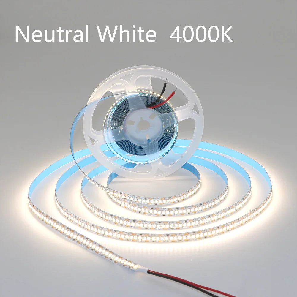 240LEDs/m LED Strip 2835 DC12V 24V Home Light Strip 5M 1200LEDs High Light Red Green Blue Flexible And Cuttable Soft Lamp Bar