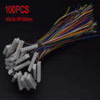 100PCS Mini Micro JST XH2.54 2.0 PH Male Female Connector 2/3/4/5/6/7/8/9/10-Pin Plug With terminal Wires Cables Socket 20/10CM