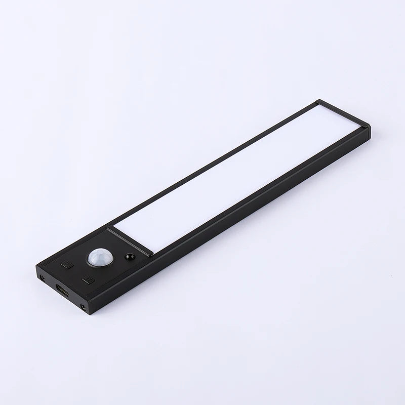 2Pcs Set Ultra-Thin LED under Cabinet Light 20/30cm Magnetic Rechargeable Motion Sensor for Kitchens Closets Workshops