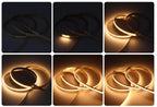 DC24V WS2811 COB LED Light Strip Kit 5M 10M 360LEDs/m Addressable Running Water Flowing Lamp With Wireless Controller Power Kit
