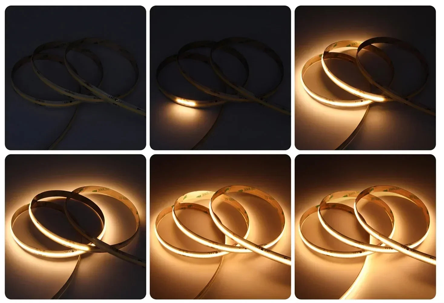 DC24V WS2811 COB LED Light Strip Kit 5M 10M 360LEDs/m Addressable Running Water Flowing Lamp With Wireless Controller Power Kit