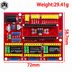 3DV4 CNC Shield V4 + Nano 3.0 + 3pcs DRV8825 Reprap Stepper Drivers Set For Arduino