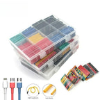 Heat Shrink Tubing Thermoresistant Tube Heat Shrink Wrapping Kit 2:1 Insulation Wire Cable Kit ,For Electrical Wiring and Repair