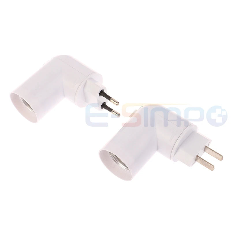 PP-E27 Adjustable E27 LED Light Lamp Bulb Bases Socket Holder Bulb Adapter Plug Converter Adapter Light Lighting EU US Adaptor