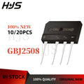 10/20PCS GBJ2508 GBJ 2508 800V 25A The bridge stack flat bridge of induction cooker Rectifier Fast Shipping