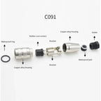 Waterproof M16 Circular Aviation Plug IP67 Metal Connector 3 4 5 6 7 8 12 14 Pin Male Female Socket C091 J09 Cable Connector