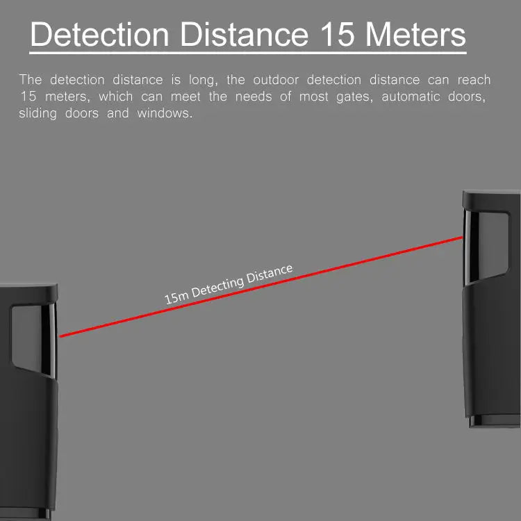 IP54 Automatic gate wireless battery infrared safety beam photocell sensor with presence function