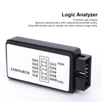 24M Logic Analyzer Portable Logic Analyzer LA1002 Mini Portable USB 5MHz 24M 8 Channel Logic Analyzer Device Set with Cables