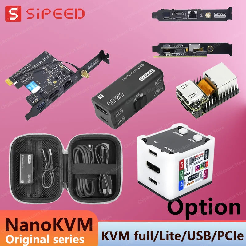 NanoKVM Series Sipeed Options Nano KVM-Lite/FULL/USB PCIe Nano RISC-V Mini Remote Power/OS Control For Raspberry Pi
