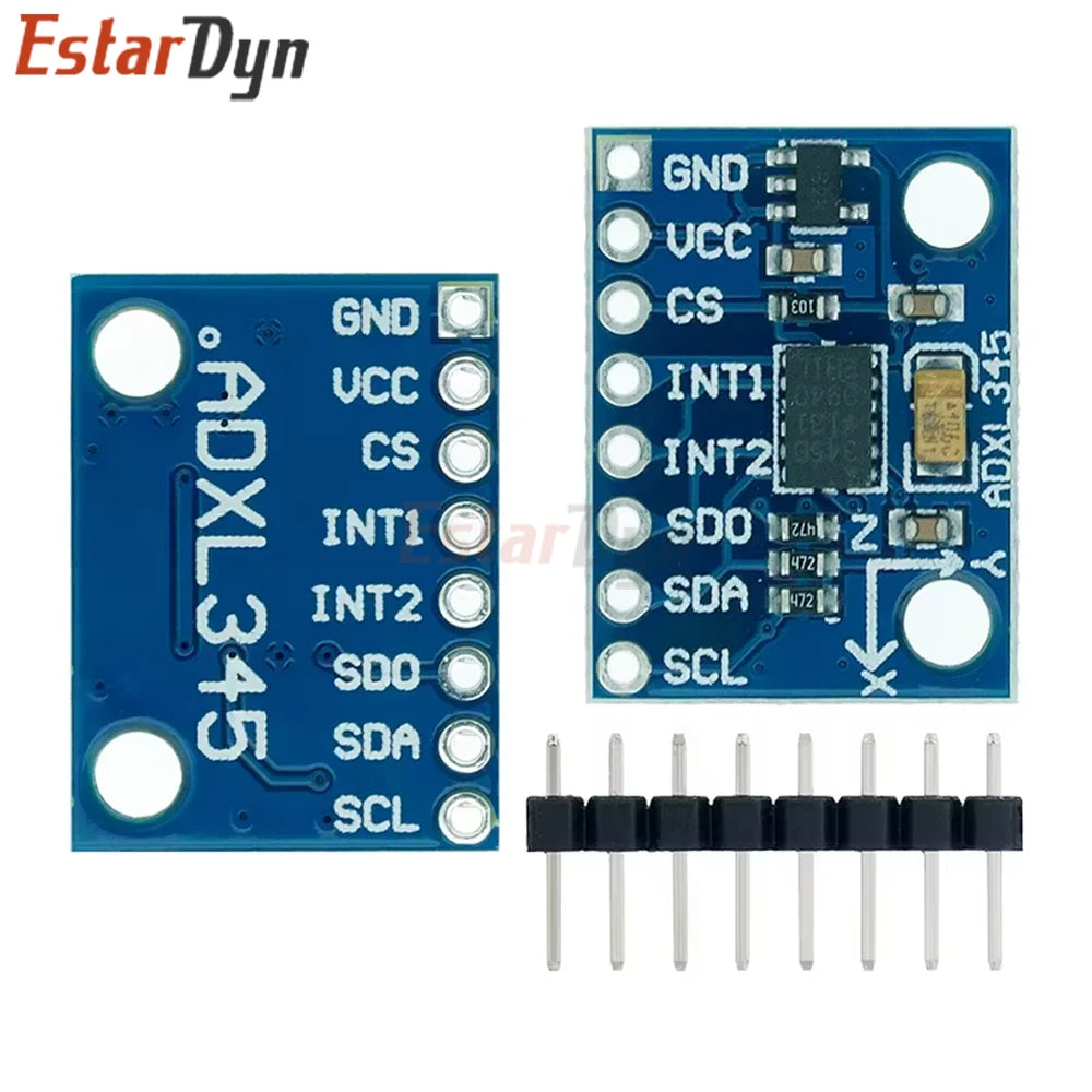 Estardyn GY-291 ADXL345 3-Axis Acceleration Tilt Sensor Module, I2C/SPI 3.3V/5V for Raspberry Pi