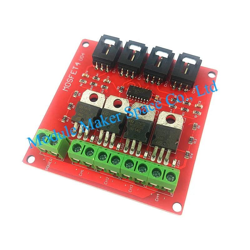 4 Channel One Four Route MOSFET Button IRF540 V4.0+ MOSFET Switch Module for Arduino Isolated Power Module