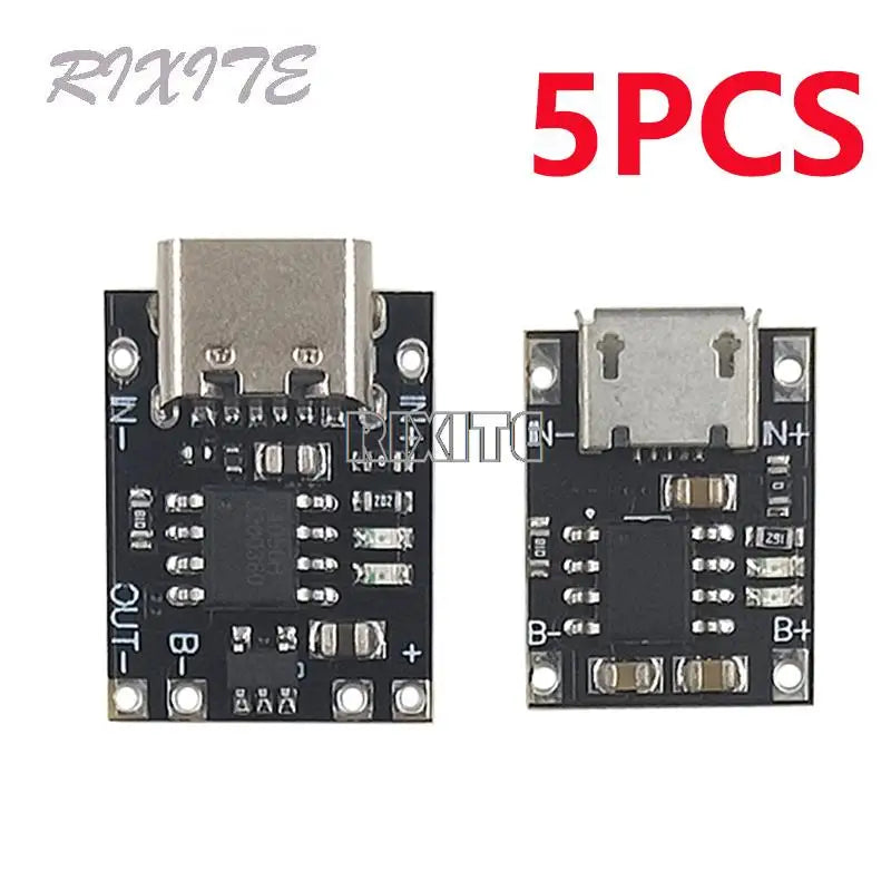 5PCS Type-c/Micro USB Mini Lithium Battery Charging Module Charging Board 1A 3.7V 4.2V TP4056 18650 Charger Module