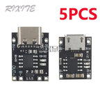 5PCS Type-c/Micro USB Mini Lithium Battery Charging Module Charging Board 1A 3.7V 4.2V TP4056 18650 Charger Module