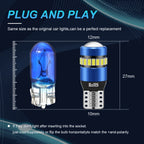 2PCS T10 W5W LED CANBUS No Error 750Lm Super Bright Car Side Interior Lights 194 168 3030 SMD Auto Bulb White Amber Red 12V