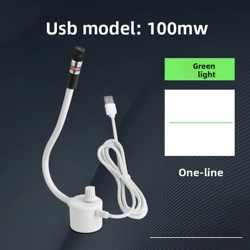 USB Laser Positioning Light Adjustable Red Green with Magnetic Base DC5V Line Cross for Cutting Sewing Machine Accessories