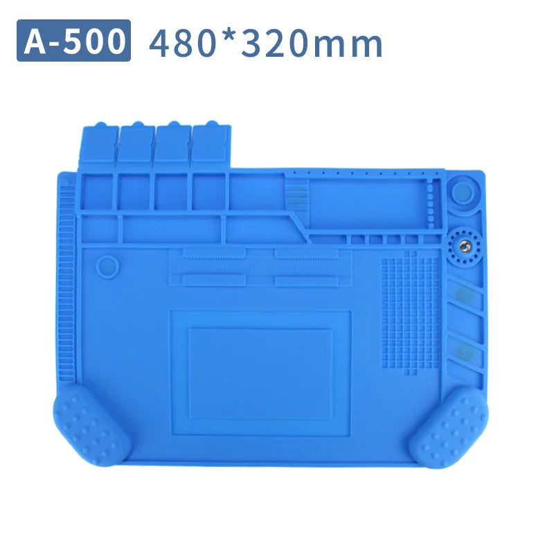 Antistatic ESD Soldering Mat For Bga Rework Station Large Ipad Repair Heat Insulation Mat Pad Small Silicon Mat Thick Soldering