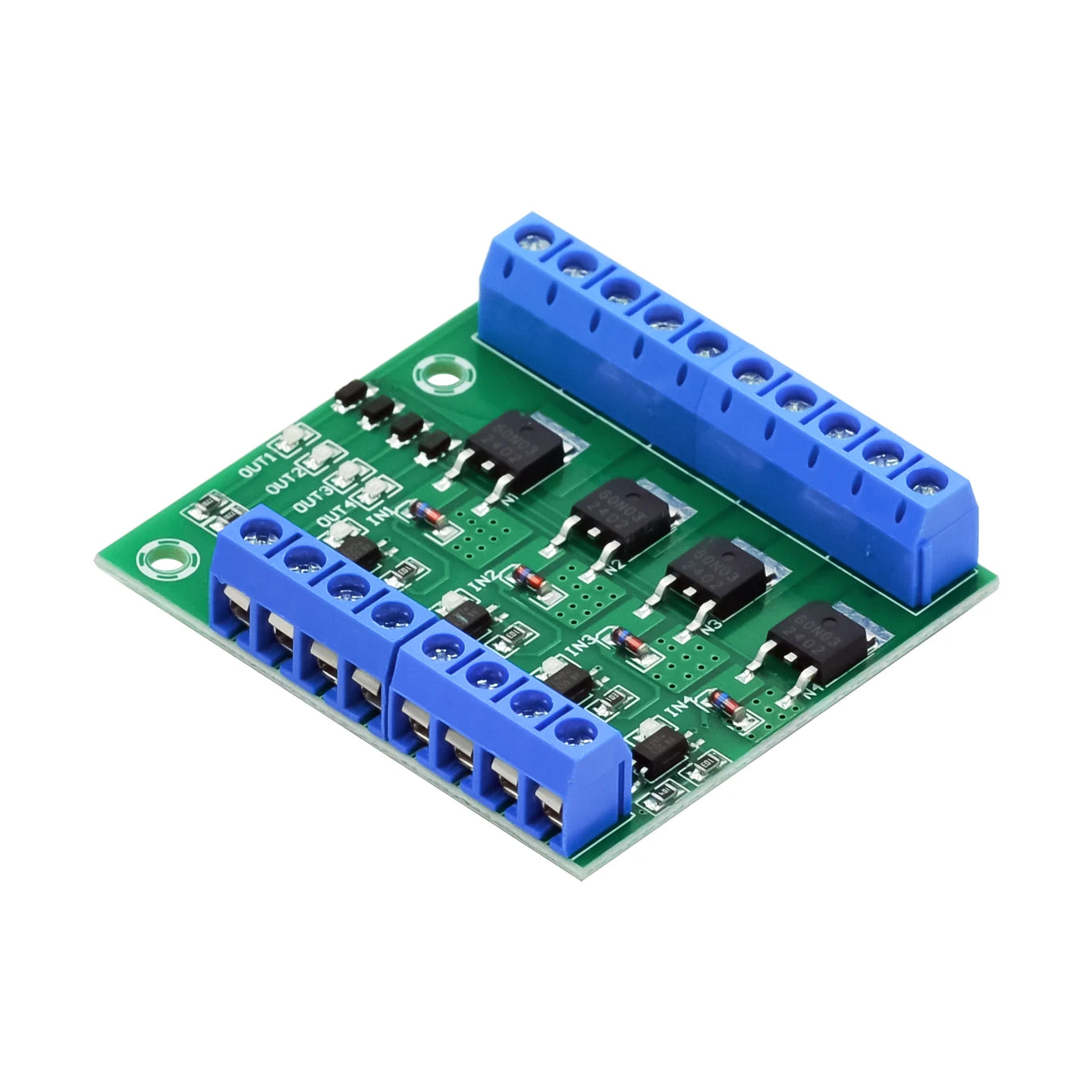 4 channel switch tube module PLC amplifier circuit board high power optocoupler isolation