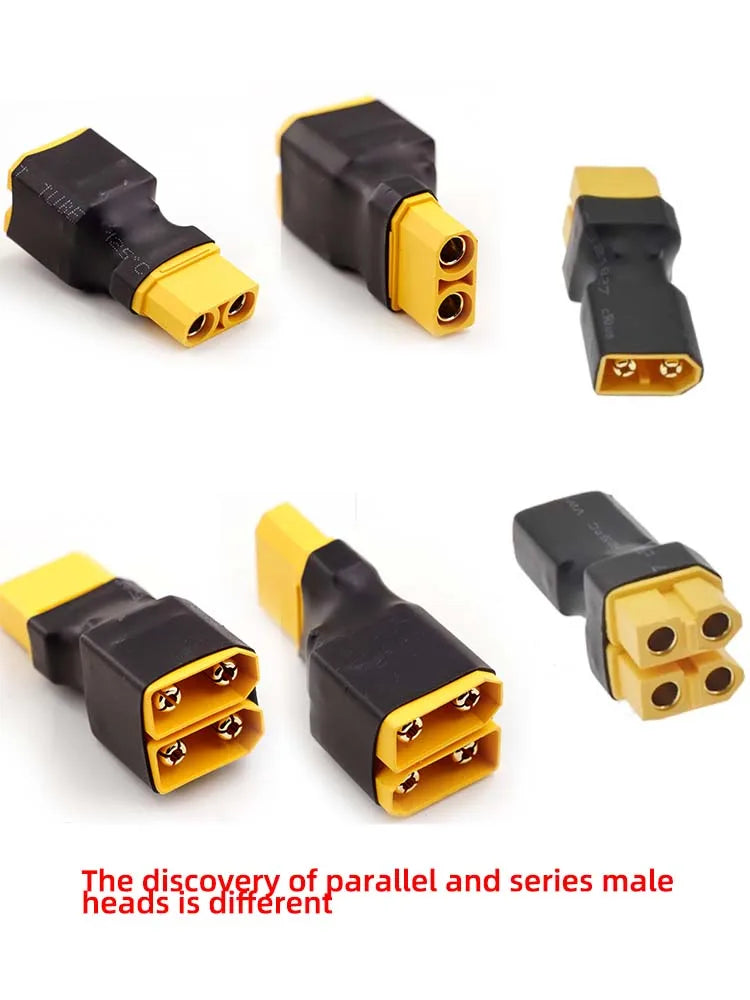 1PCS Amass Lithium Battery Adapter XT30, XT60, XT90 Series Adapter Parallel Plug