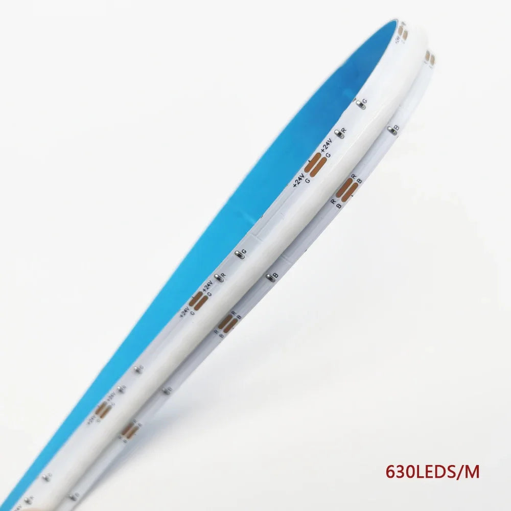 1-10M COB LED Linear Strip Lights RA90 320/608/640/840leds High Density Flexible FOB COB Dimmable Light DC24V DW/CCT/RGB/RGBCCT