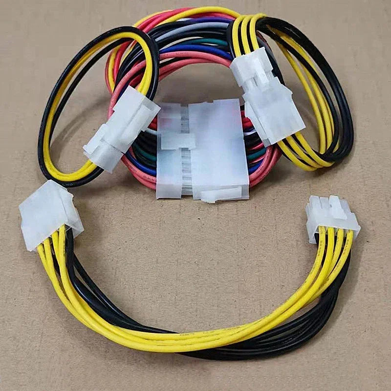 5pc 5557 5559 4.2mm Double Row 30CM 1015 20AWG 0.75mm2 600V Male to Female CPU Mainboard Extension Computer Auto Wire Harness
